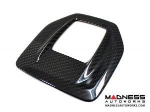 Alfa Romeo Giulia Shift Gate Trim Panel - Carbon Fiber - Pre '20 - Red Candy